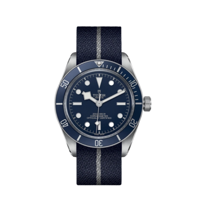 2023 Pre-owned Tudor - 79030B-0003 Black Bay Fifty-Eight Stainless Steel / Navy Blue / Fabric
