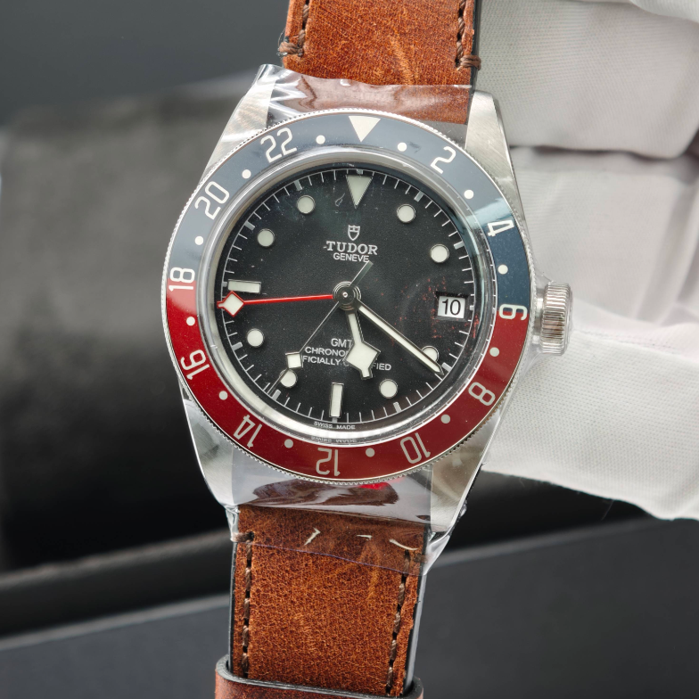 2025 New Tudor - 79830RB-0002 Black Bay GMT Stainless Steel / Black / Pepsi / Leather