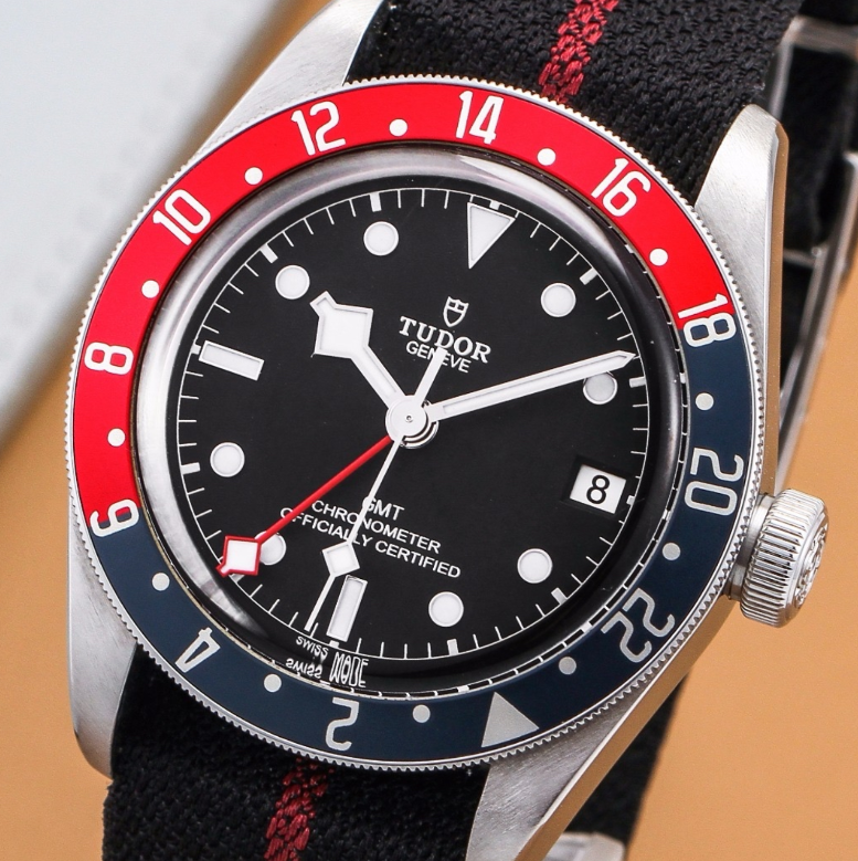 2023 Like New Tudor - 79830RB-0003 Black Bay GMT Stainless Steel / Black / Pepsi / Fabric