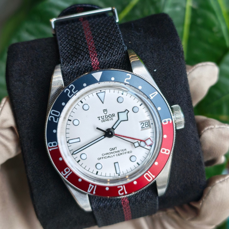 2025 New Tudor - 79830RB-0012 Black Bay GMT Stainless Steel / White / Fabric