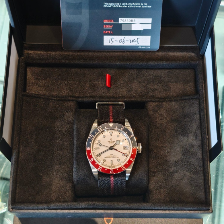 2025 New Tudor - 79830RB-0012 Black Bay GMT Stainless Steel / White / Fabric