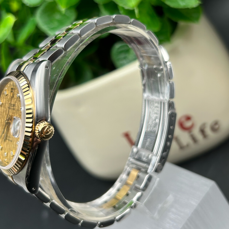 2012 Unused M74033-0005 Tudor Prince Oysterdate Automatic Champagne Dial Diamond