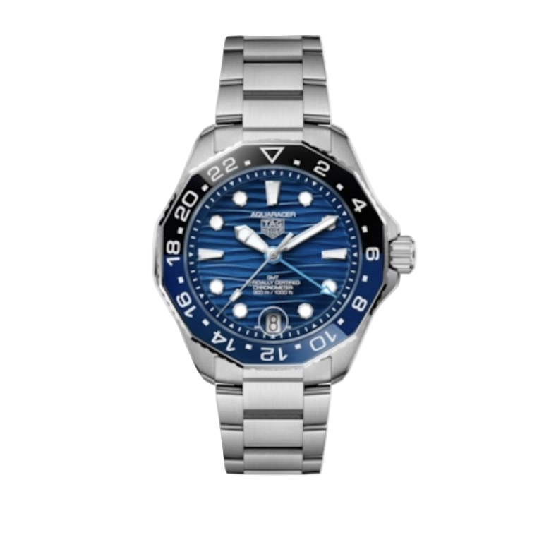 2025 New TAG Heuer - WBP5114.BA0013 Aquaracer Professional 300 GMT 42 Stainless Steel / Blue