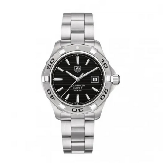 Watch Only Pre-owned TAG Heuer - WAP2010.BA0830 Aquaracer 300M Calibre 5 41 Stainless Steel / Black / Bracelet