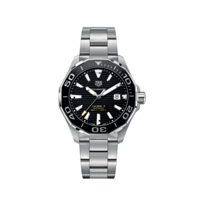 Unknow Like New TAG Heuer - WAY201A.BA0927 Aquaracer 300M Calibre 5 41 Stainless Steel / Black / Steel