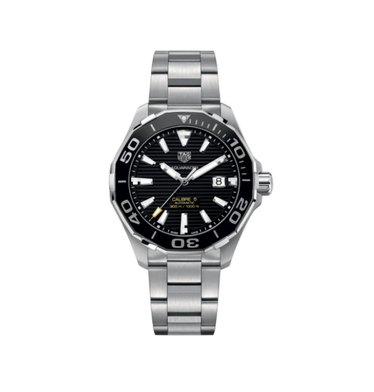 Unknow Like New TAG Heuer - WAY201A.BA0927 Aquaracer 300M Calibre 5 41 Stainless Steel / Black / Steel