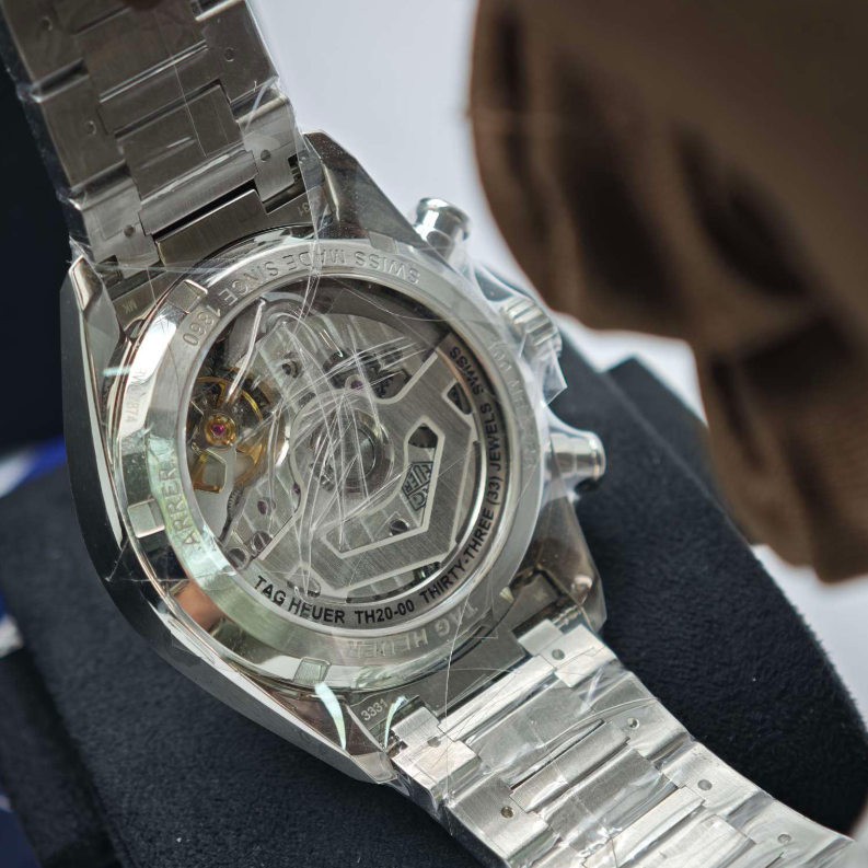 2025 New TAG Heuer - CBS2216.BA0041 Carrera Chronograph Glass Box Stainless Steel / Panda / Bracelet