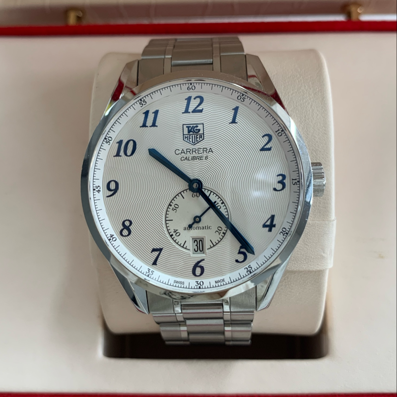 Watch Only TAG Heuer - WAS2111.BA0732 Carrera Calibre 6 39 Heritage Stainless Steel / Silver / Bracelet