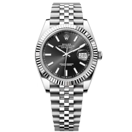 2025 Brand New Rolex - 126334-0018 Datejust 41 Stainless Steel Fluted / Jubilee / Black