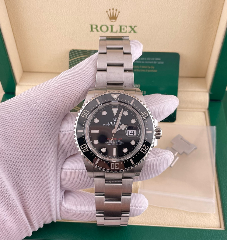 2022 Pre-owned Single red Rolex - 126600-0001 Sea-Dweller Stainless Steel / Black