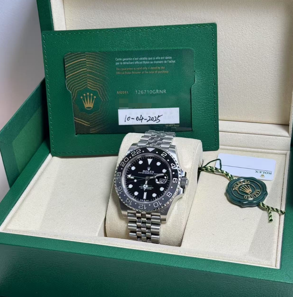 2025 Brand New Rolex - 126710GRNR-0003 GMT-Master II Stainless Steel / GRNR / Jubilee