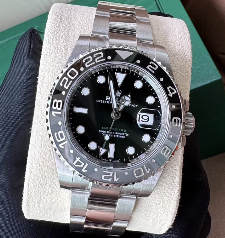 2024 Pre-owned Rolex - 126710GRNR-0004 GMT-Master II Stainless Steel / GRNR/ Oyster