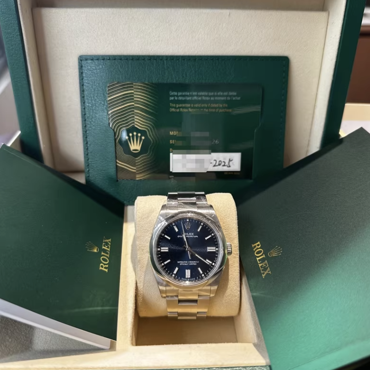 2025 Brand New Rolex - 126000-0003 Oyster Perpetual 36 Stainless Steel / Blue