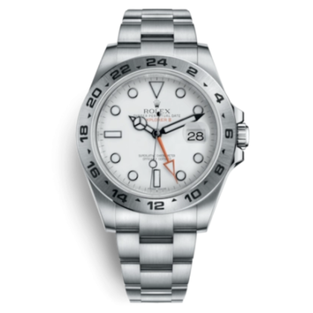 2020 Pre-owned Rolex - 216570-0001 Explorer II Stainless Steel / White