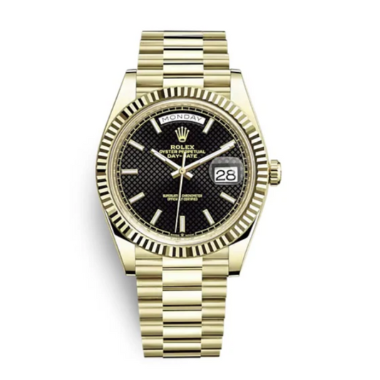 2021 Pre-owned Rolex - 228238-0007 Day-Date 40 Yellow Gold / Black