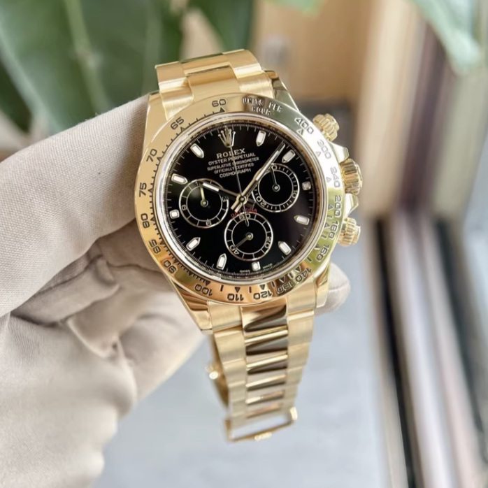 2022 Pre-owned Rolex - 116508-0004 Cosmograph Daytona Yellow Gold / Black