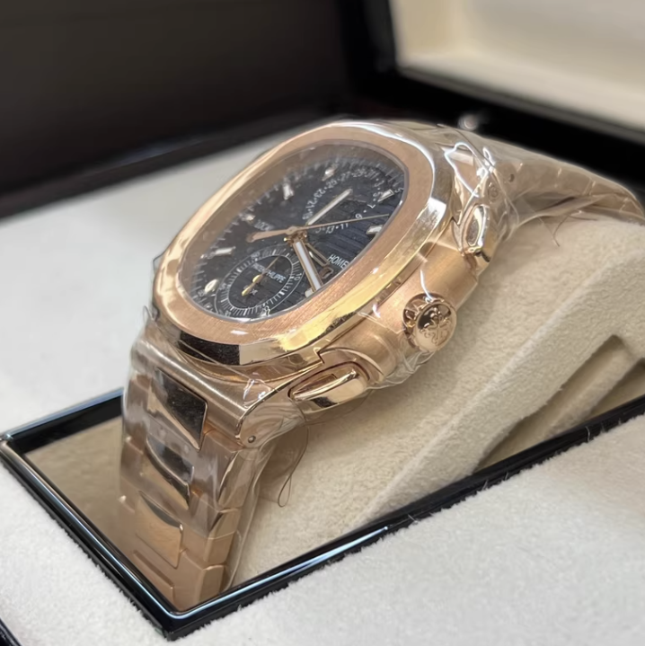 2025 Brand New Patek Philippe - 5990/1R-001 Nautilus Travel Time Rose Gold / Blue