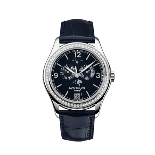 2022 Like New Patek Philippe - 5147G-001 Annual Calendar 5147 White Gold / Navy Blue