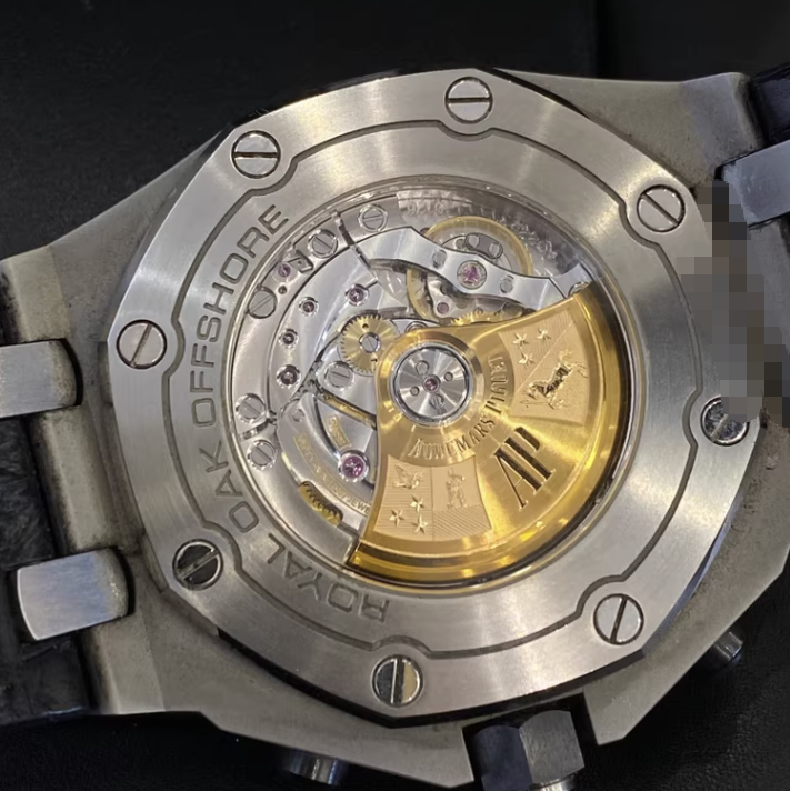 2019 Pre-owned Audemars Piguet - 26470ST.OO.A104CR.01 Royal Oak Offshore 26470 Stainless Steel / Grey / Alligator