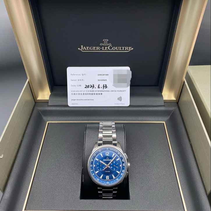 2023 Pre-owned Jaeger-LeCoultre - 9028180 Polaris Chronograph Stainless Steel / Blue / Bracelet
