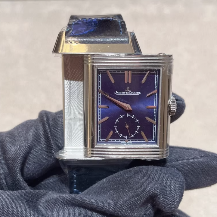 2025 New Jaeger-LeCoultre - 3988482 Reverso Tribute Duoface Stainless Steel / Blue / Fagliano