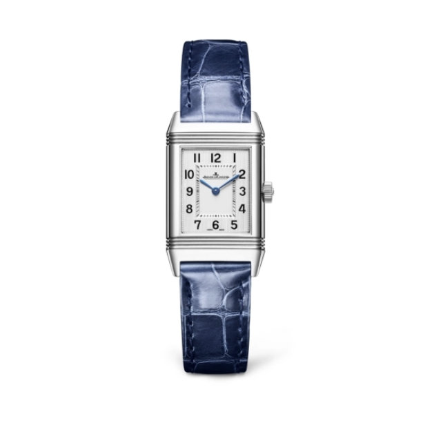 2021 Pre-owned Jaeger-LeCoultre - 2618540 Reverso Classic Small Quartz Stainless Steel / Silver / Alligator