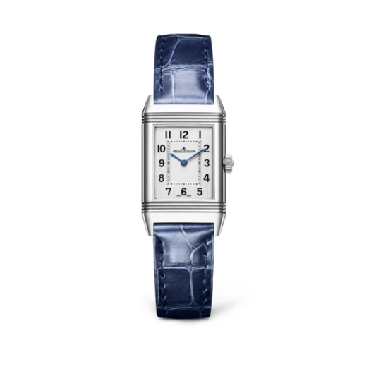 2021 Pre-owned Jaeger-LeCoultre - 2618540 Reverso Classic Small Quartz Stainless Steel / Silver / Alligator