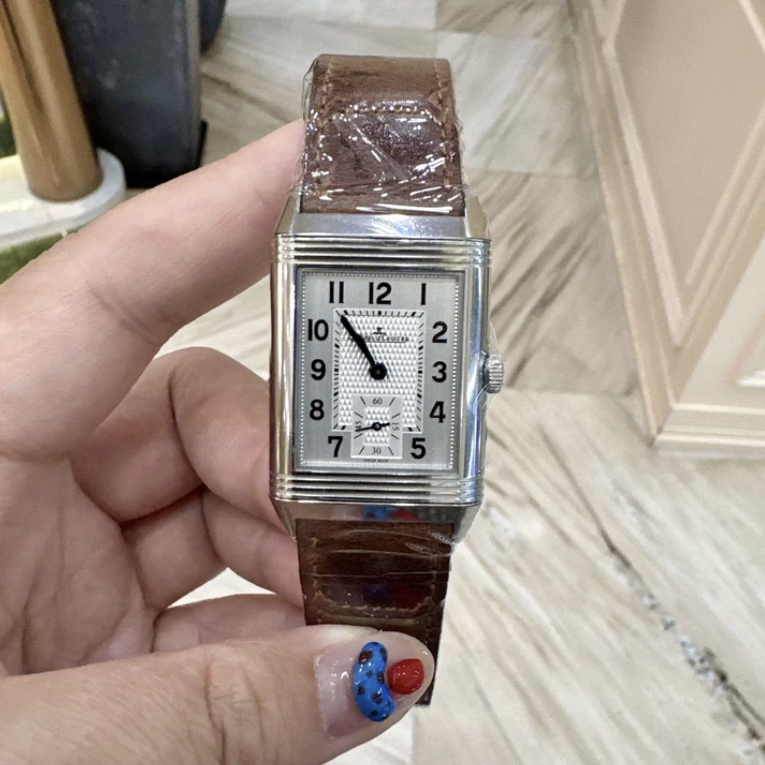 2025 Brand New Jaeger-LeCoultre - 2458422 Reverso Classic Medium Duoface Small Seconds Stainless Steel / Silver / Fagliano