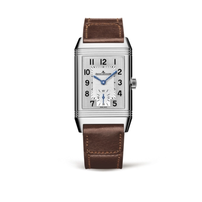 2025 Brand New Jaeger-LeCoultre - 2458422 Reverso Classic Medium Duoface Small Seconds Stainless Steel / Silver / Fagliano