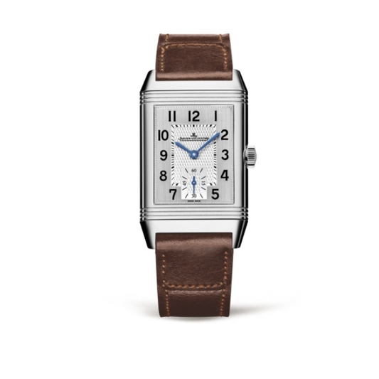 2025 Brand New Jaeger-LeCoultre - 2458422 Reverso Classic Medium Duoface Small Seconds Stainless Steel / Silver / Fagliano
