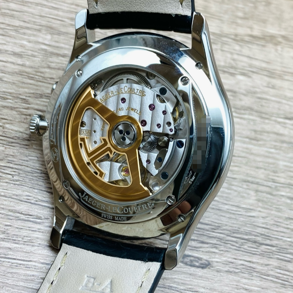 2024 Pre-owned Jaeger-LeCoultre - 1378420 Master Ultra Thin Réserve de Marche Stainless Steel / Silver / Alligator