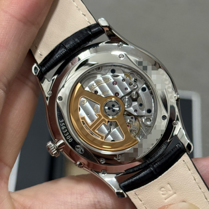 2022 Pre-owned Jaeger-LeCoultre - Q1368480 Master Ultra Thin Moon Stainless Steel / Blue / Alligator